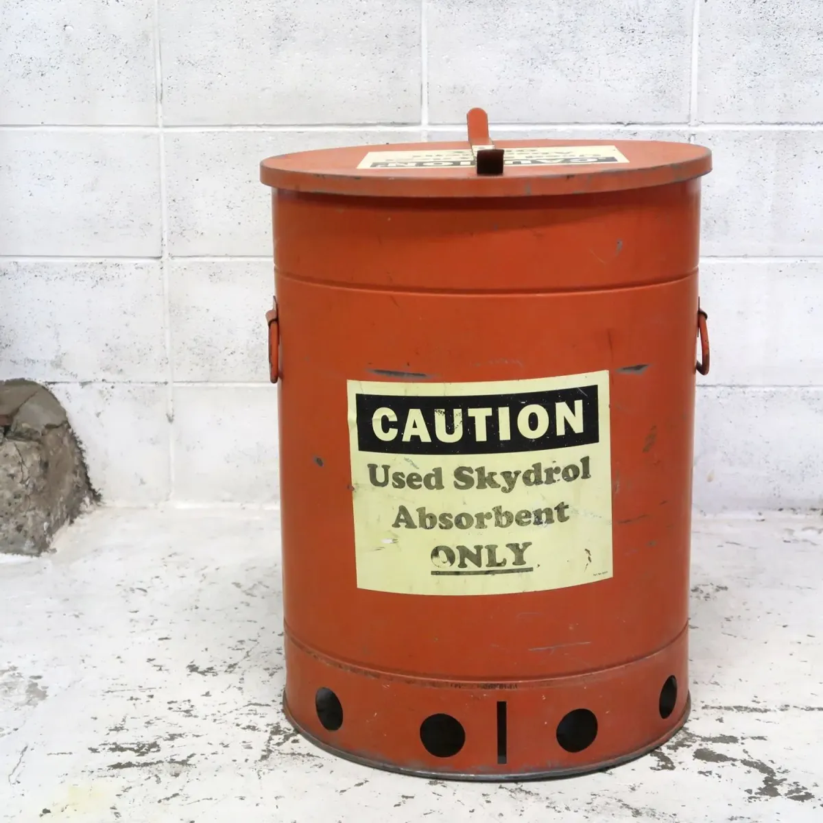 ビンテージ 大型メタルゴミ箱