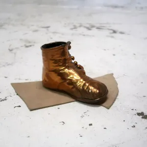 ビンテージ ベビーシューズ メタルオブジェ コッパー