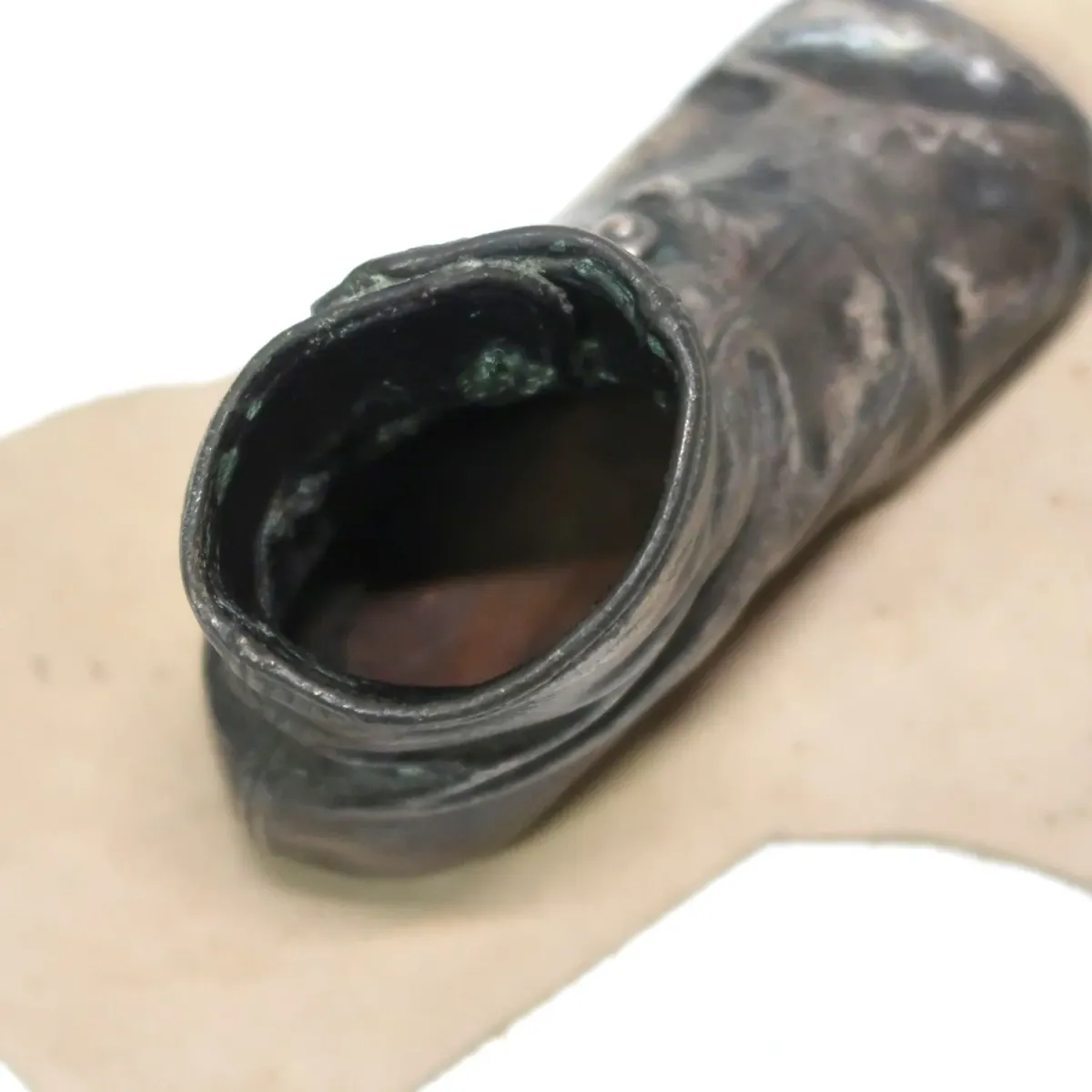 ビンテージ ベビーシューズ メタルオブジェ コッパー