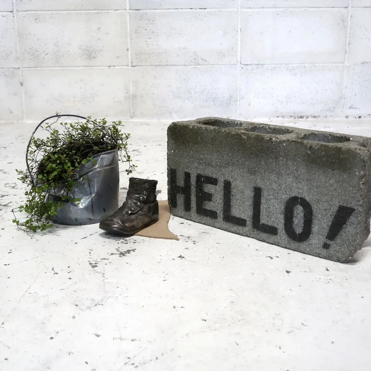 ビンテージ ベビーシューズ メタルオブジェ コッパー