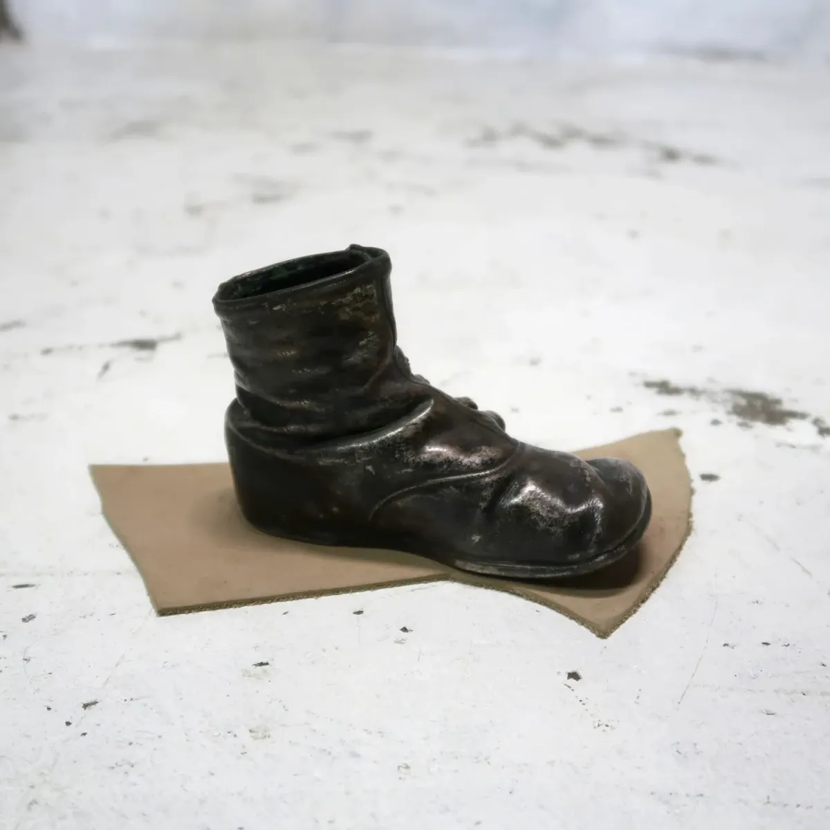 ビンテージ ベビーシューズ メタルオブジェ コッパー