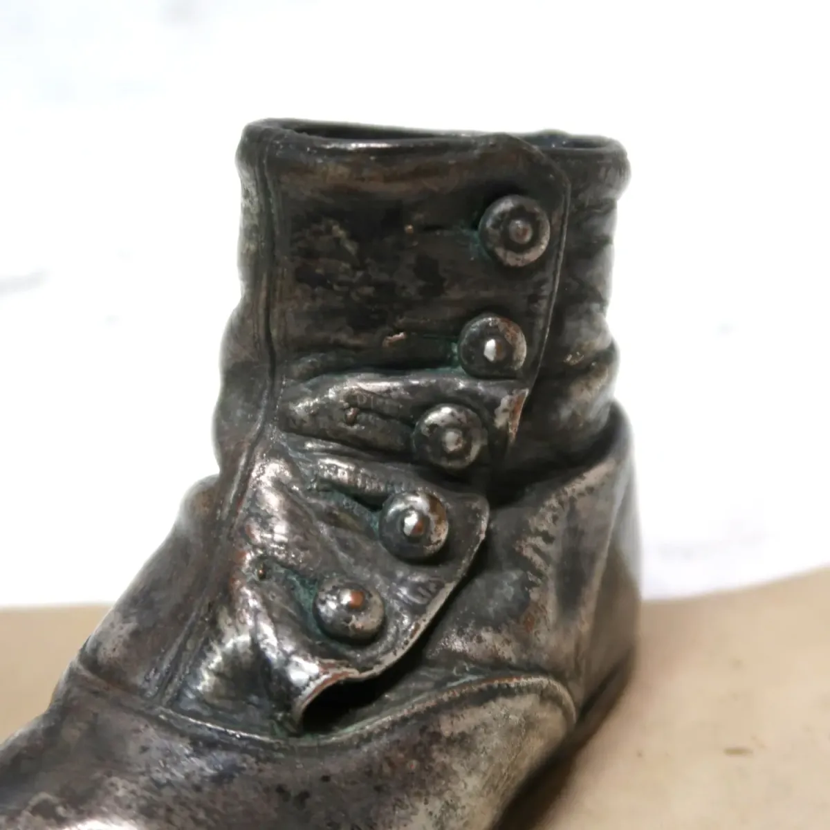 ビンテージ ベビーシューズ メタルオブジェ コッパー