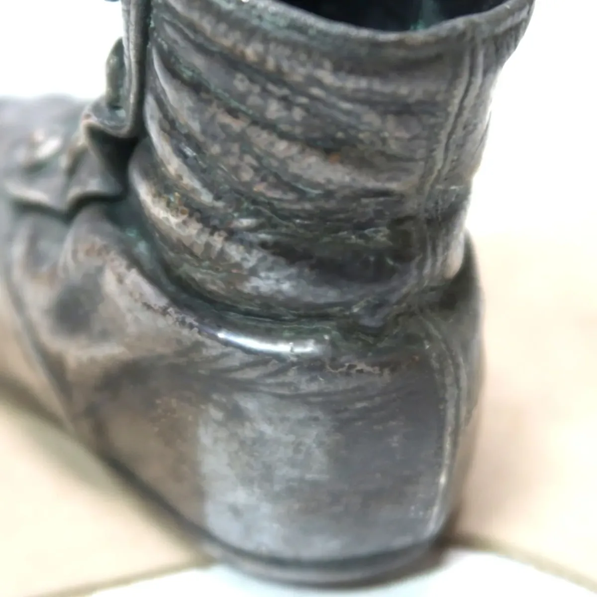 ビンテージ ベビーシューズ メタルオブジェ コッパー