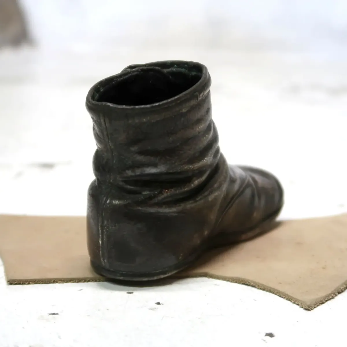 ビンテージ ベビーシューズ メタルオブジェ コッパー