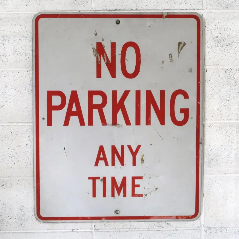 NO PARKING ビンテージ ロードサイン