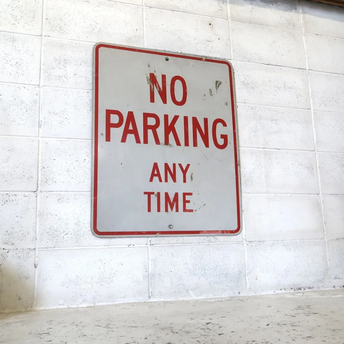 NO PARKING ビンテージ ロードサイン