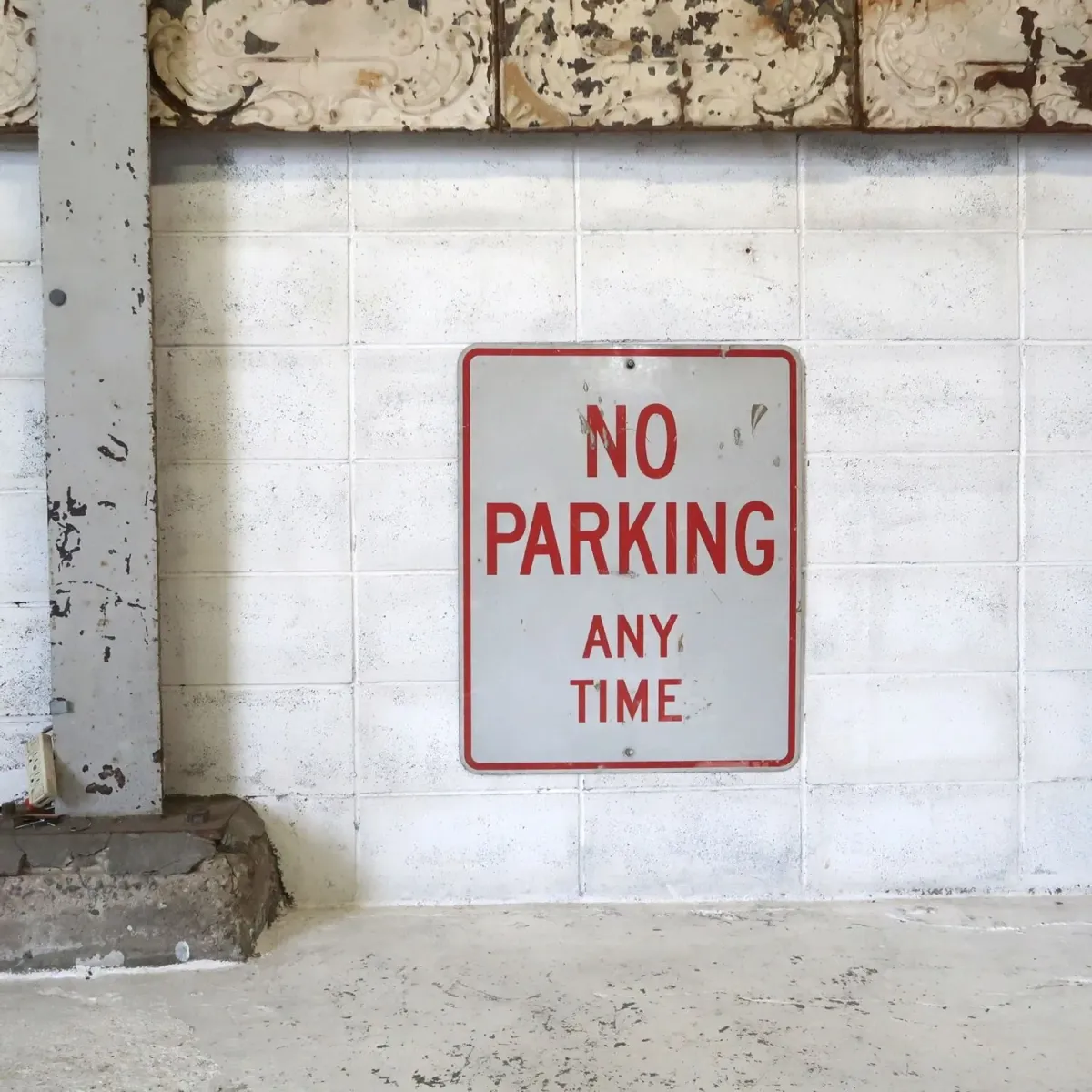 NO PARKING ビンテージ ロードサイン