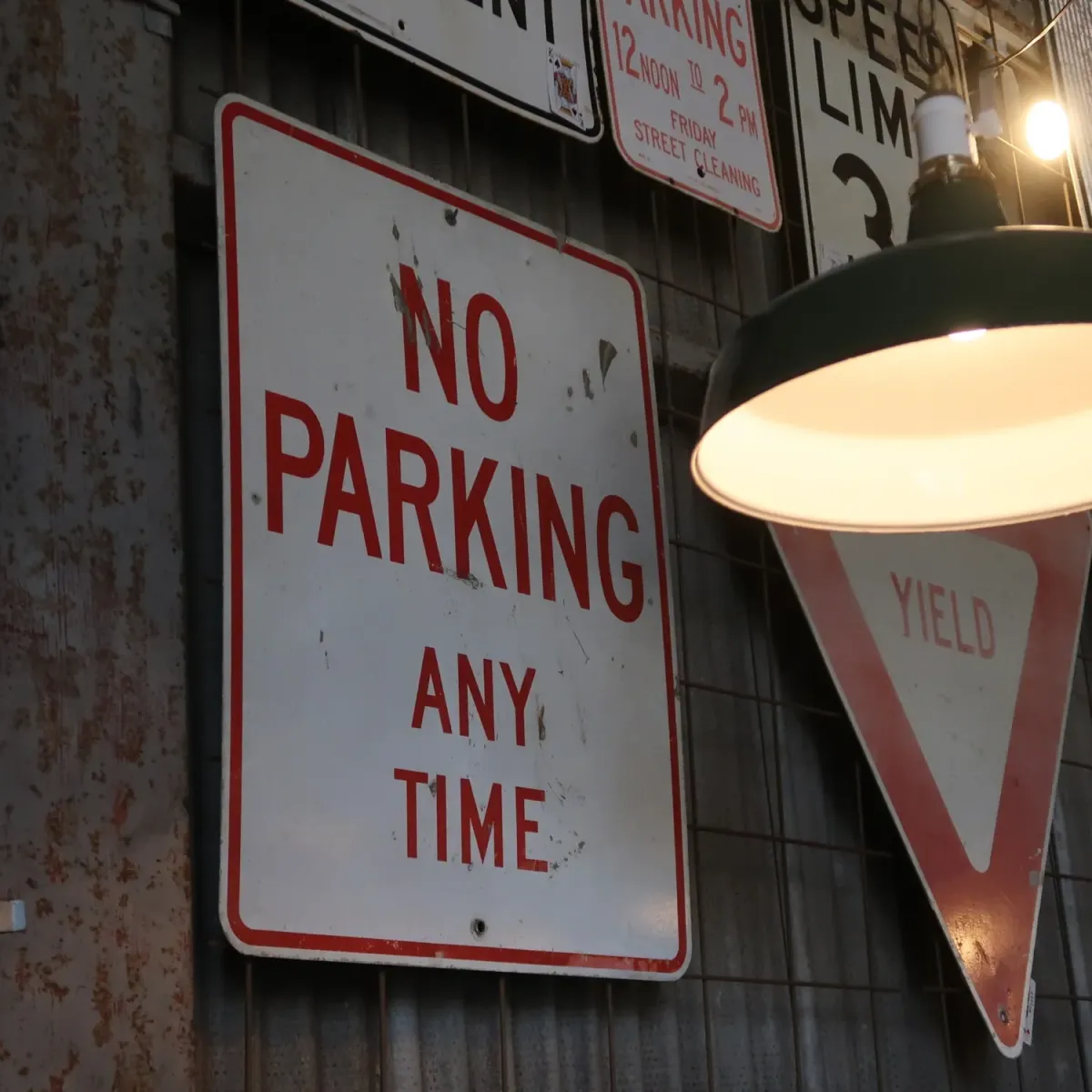 NO PARKING ビンテージ ロードサイン