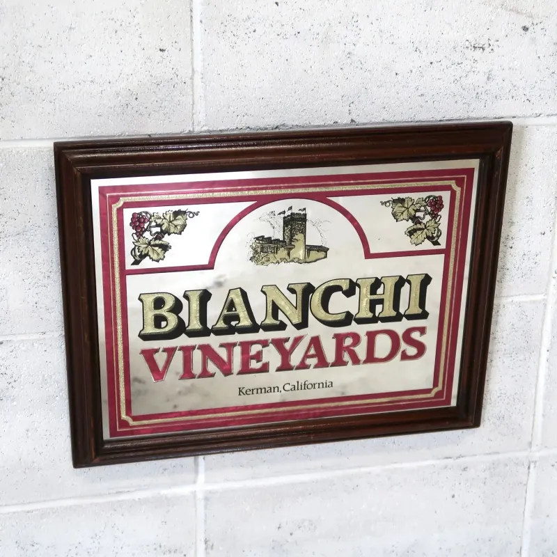 BIANCHI VINEYARDS ビンテージ パブミラー