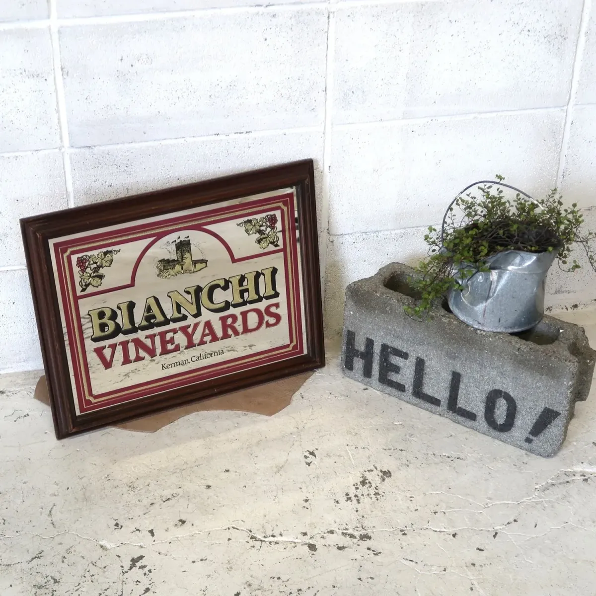 BIANCHI VINEYARDS ビンテージ パブミラー