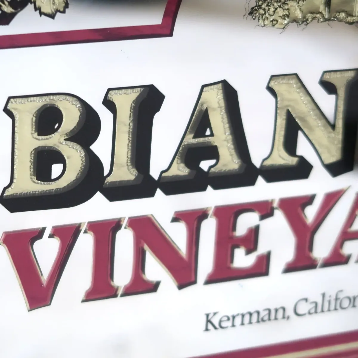 BIANCHI VINEYARDS ビンテージ パブミラー