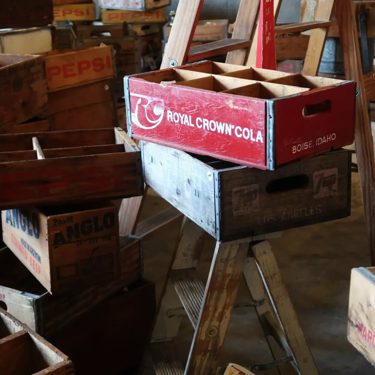ROYAL CROWN COLA ビンテージ ウッドボックス