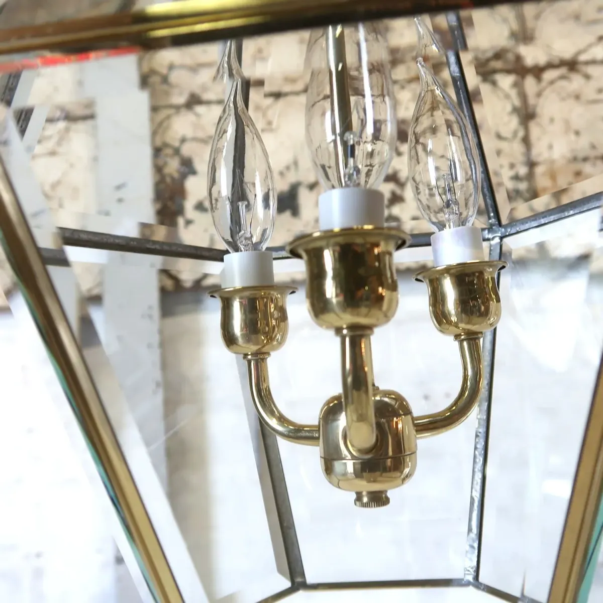 ステンドグラス キャンドルランプ 3灯