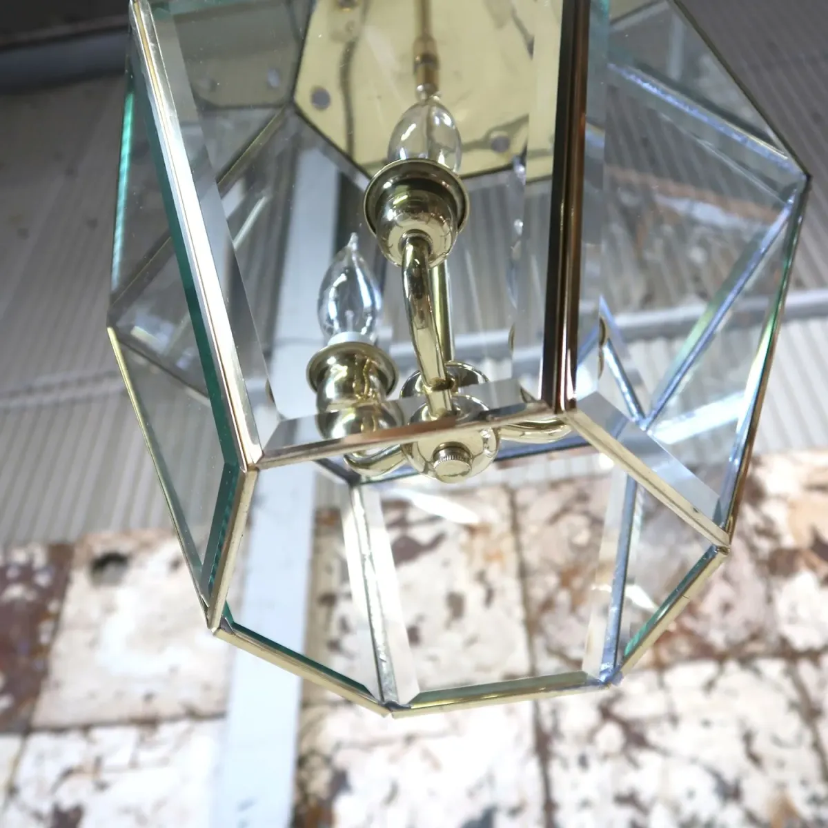 ステンドグラス キャンドルランプ 3灯