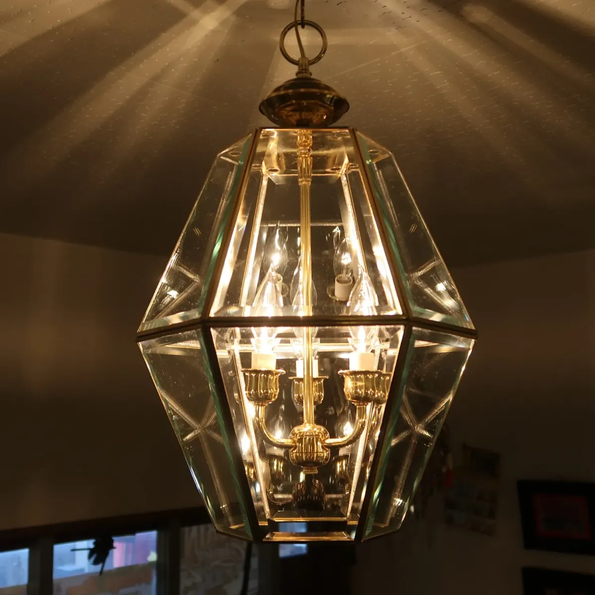 ステンドグラス キャンドルランプ 3灯