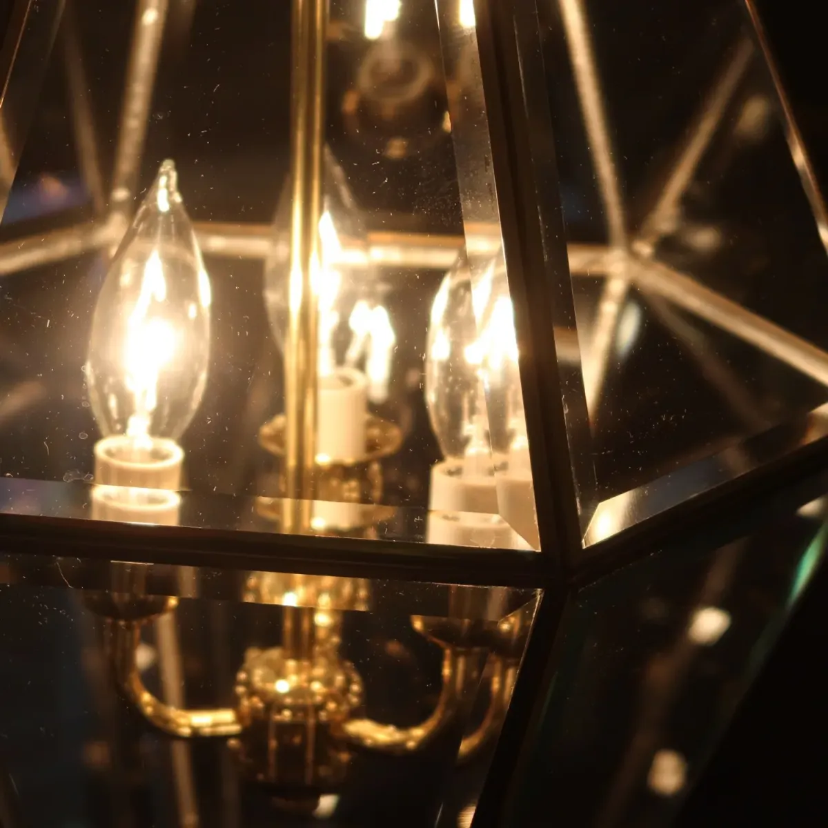 ステンドグラス キャンドルランプ 3灯