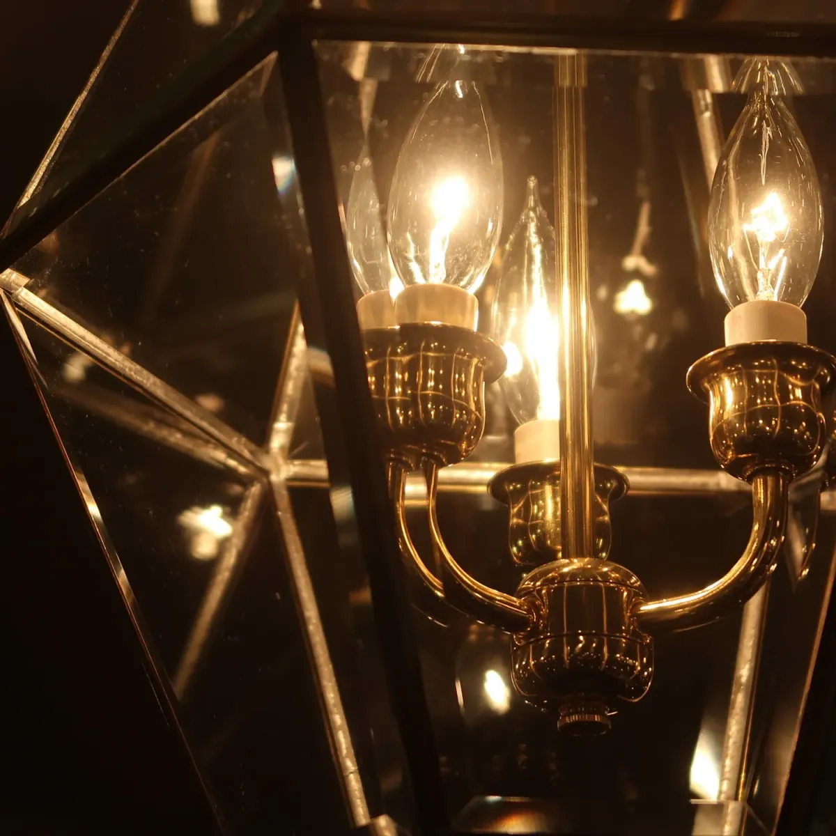 ステンドグラス キャンドルランプ 3灯