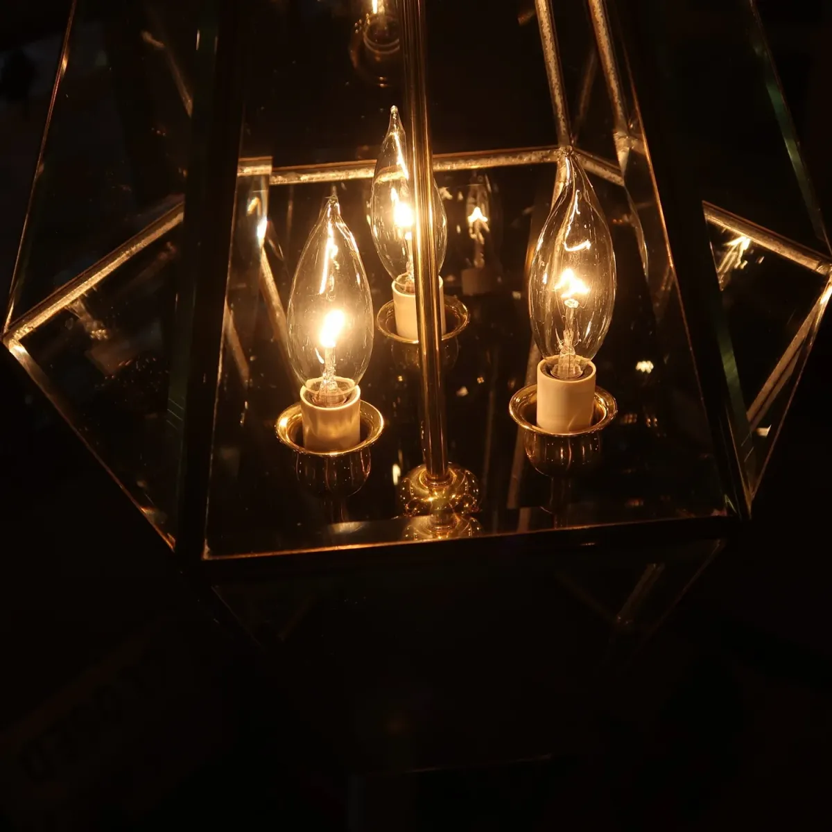 ステンドグラス キャンドルランプ 3灯