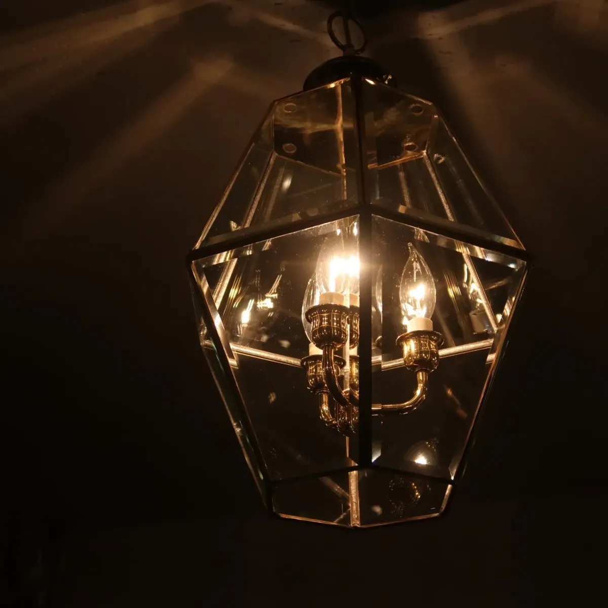 ステンドグラス キャンドルランプ 3灯