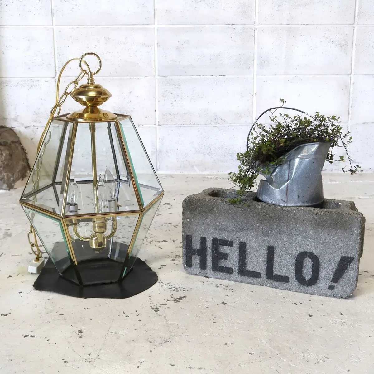 ステンドグラス キャンドルランプ 3灯