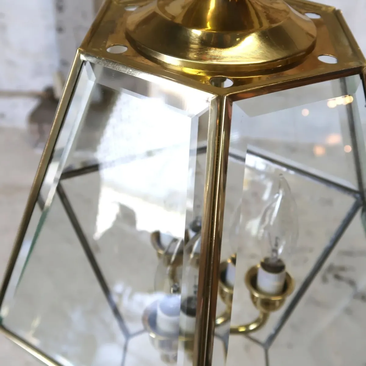 ステンドグラス キャンドルランプ 3灯