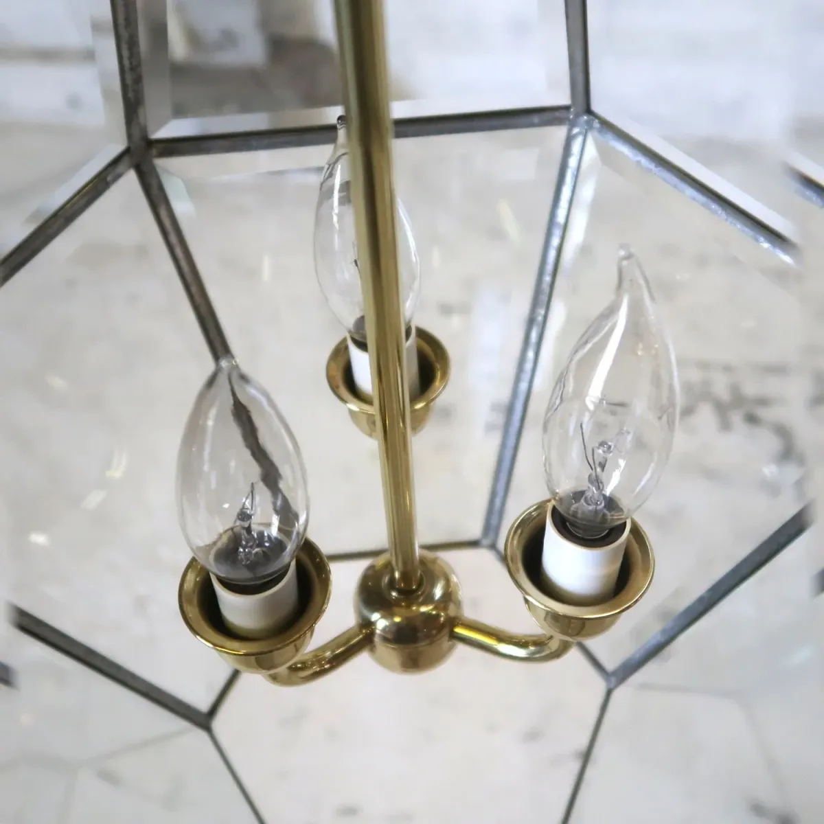 ステンドグラス キャンドルランプ 3灯