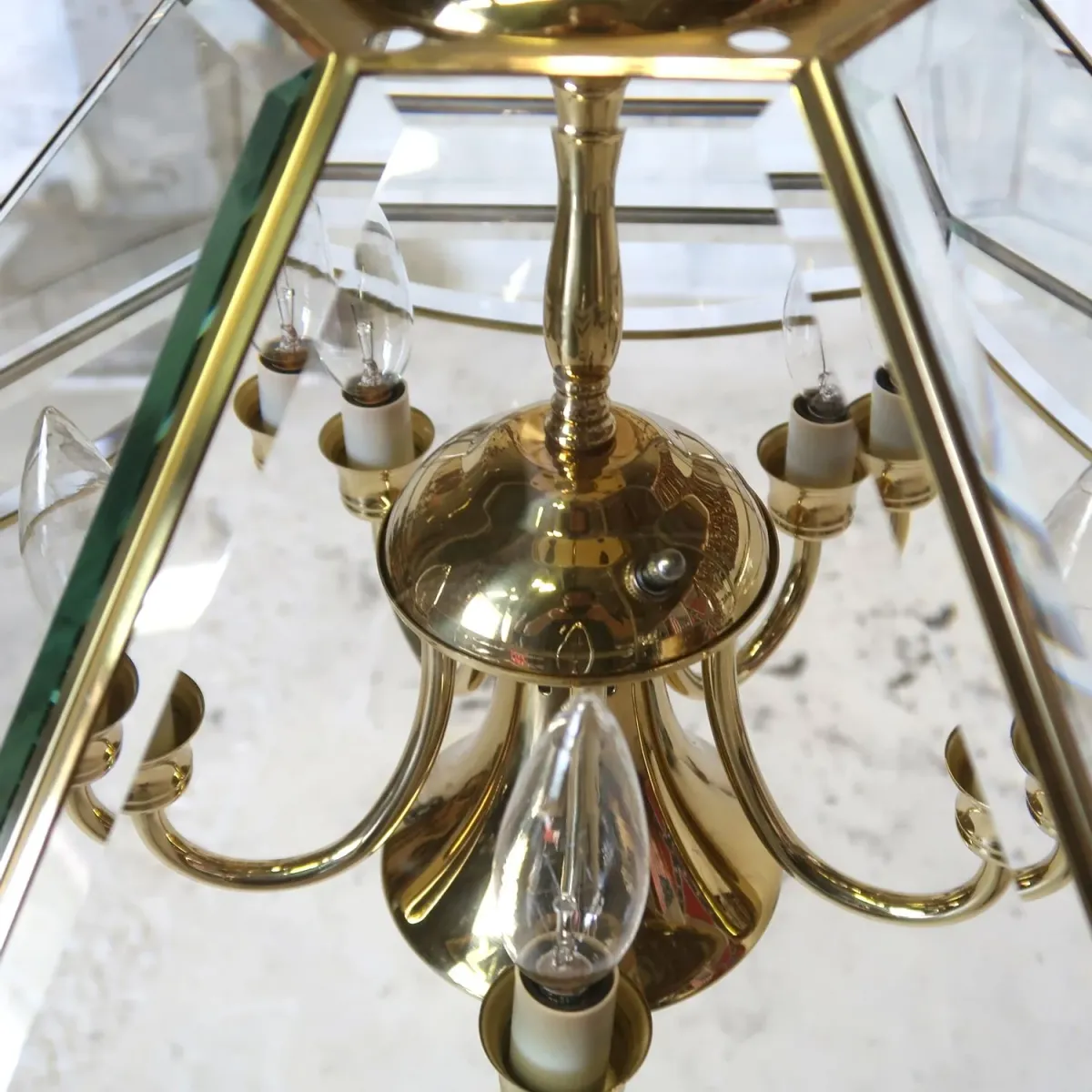 ステンドグラス キャンドルランプ 6灯