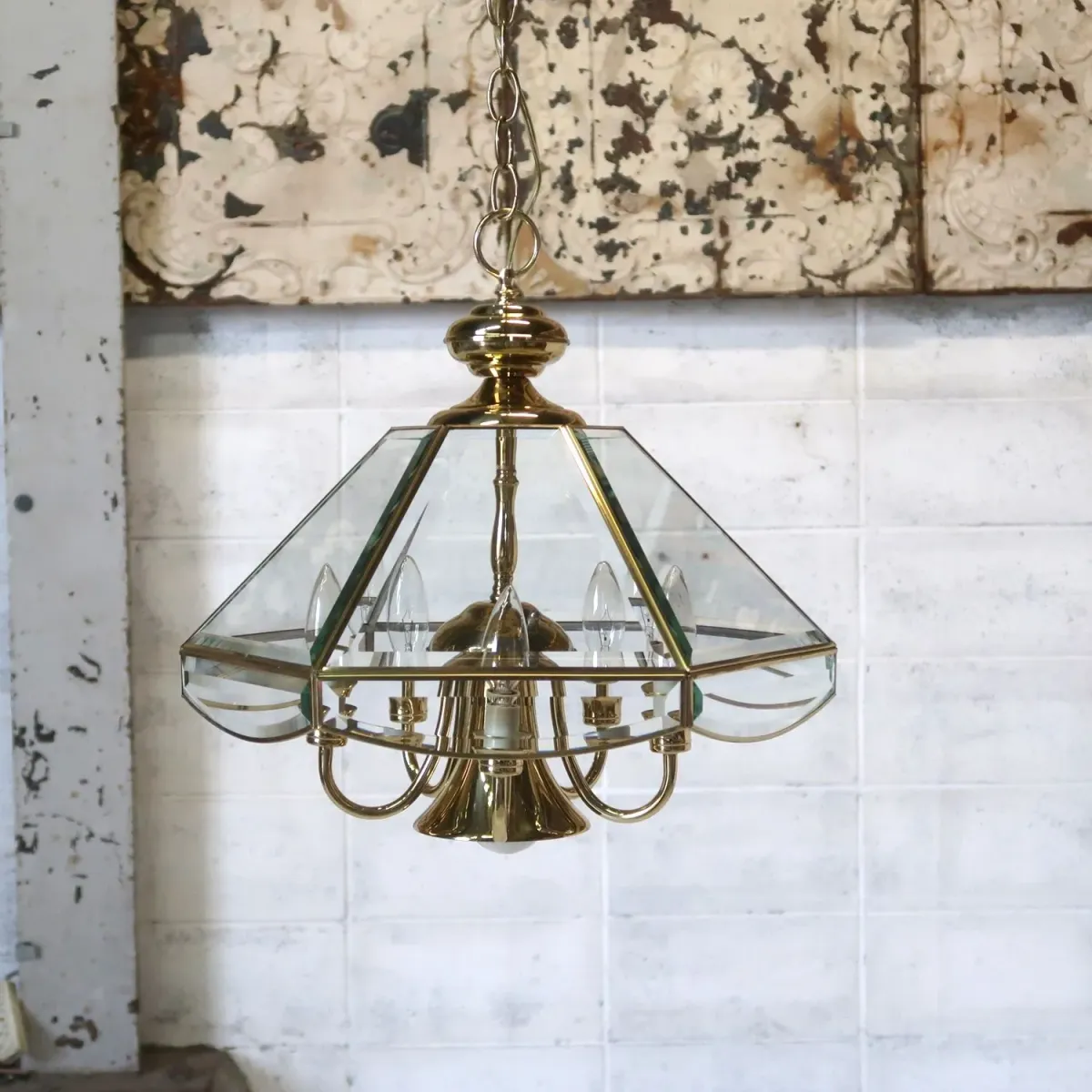 ステンドグラス キャンドルランプ 6灯