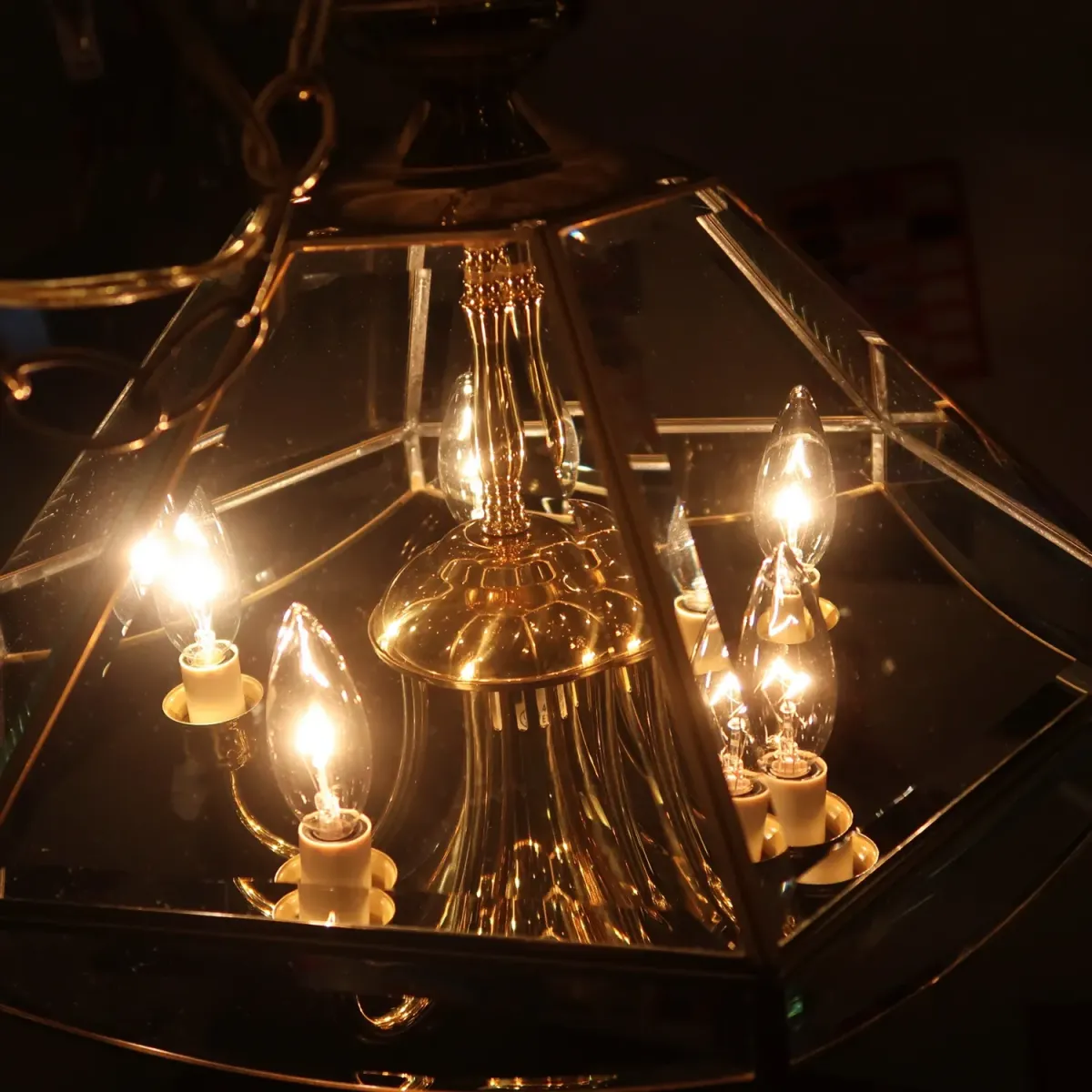 ステンドグラス キャンドルランプ 6灯