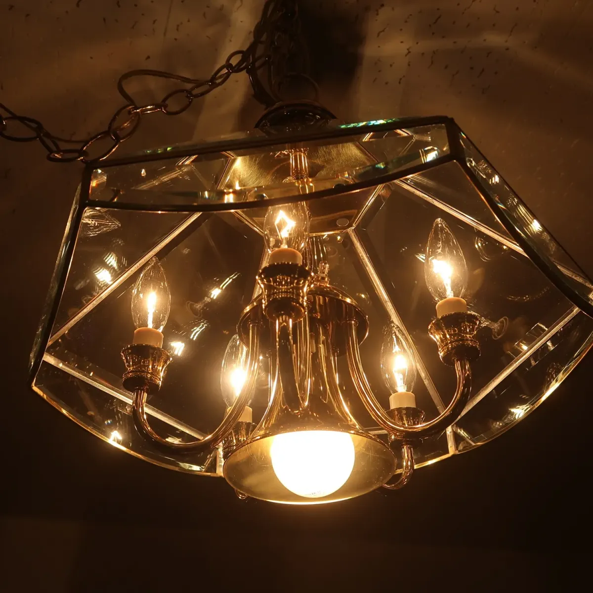 ステンドグラス キャンドルランプ 6灯