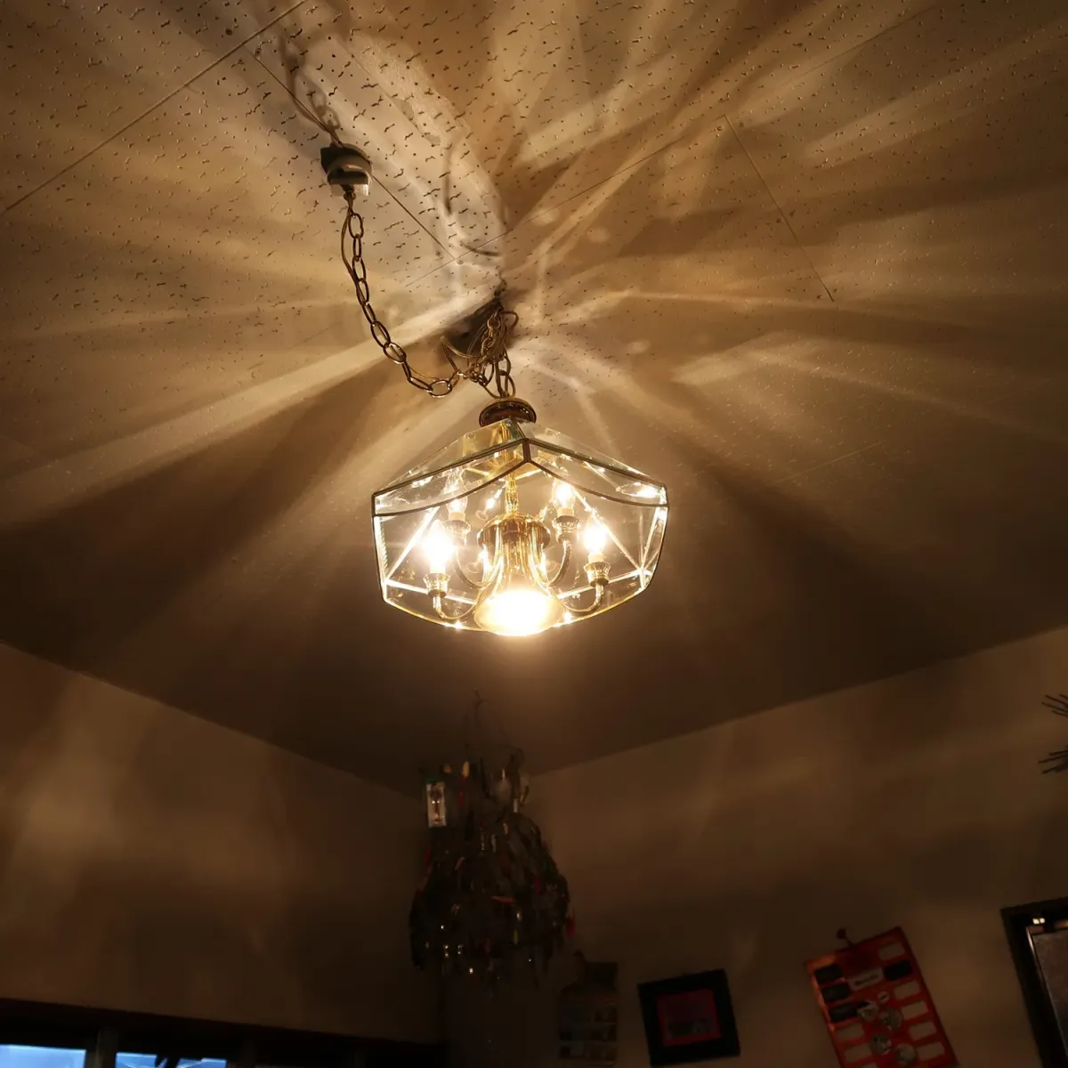 ステンドグラス キャンドルランプ 6灯