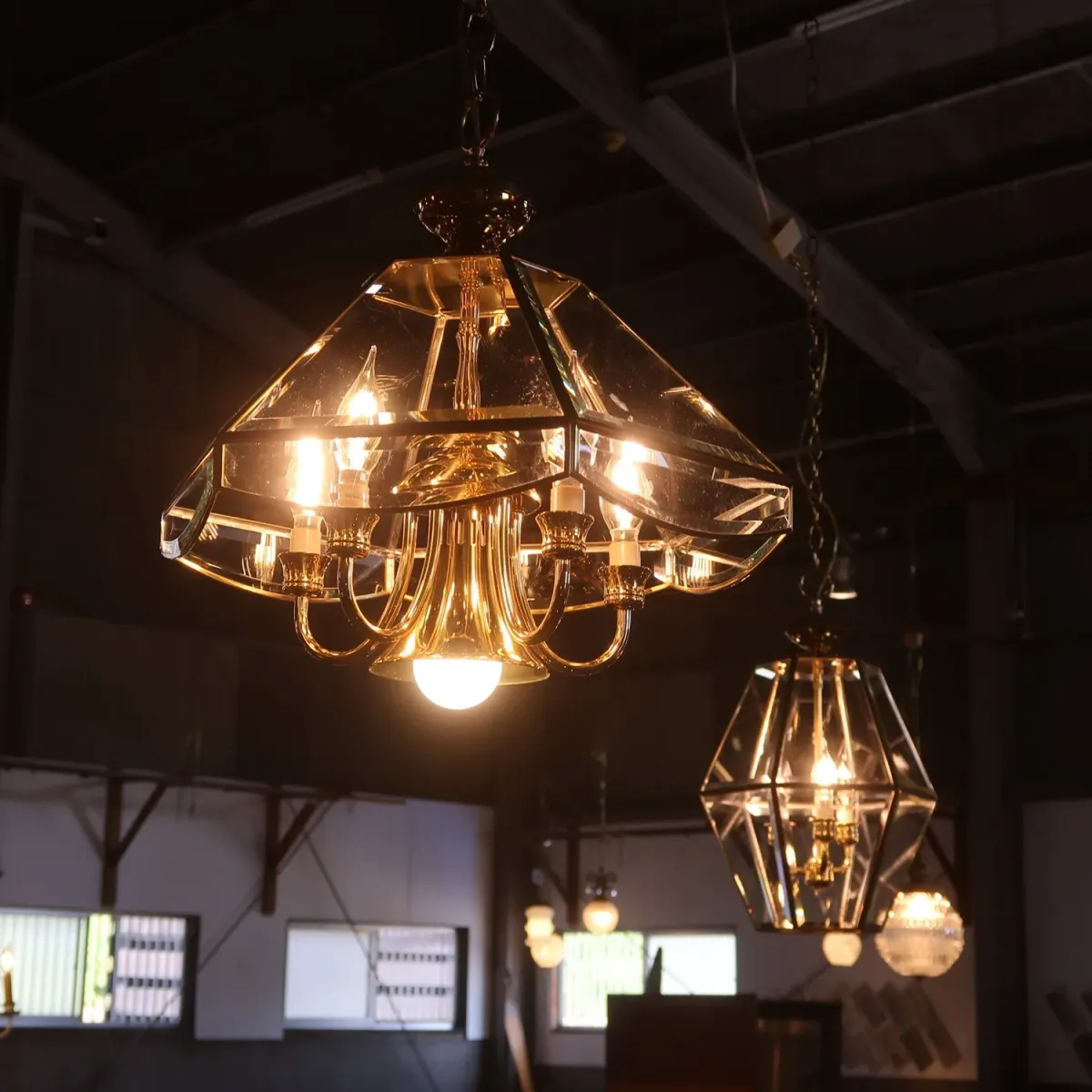 ステンドグラス キャンドルランプ 6灯