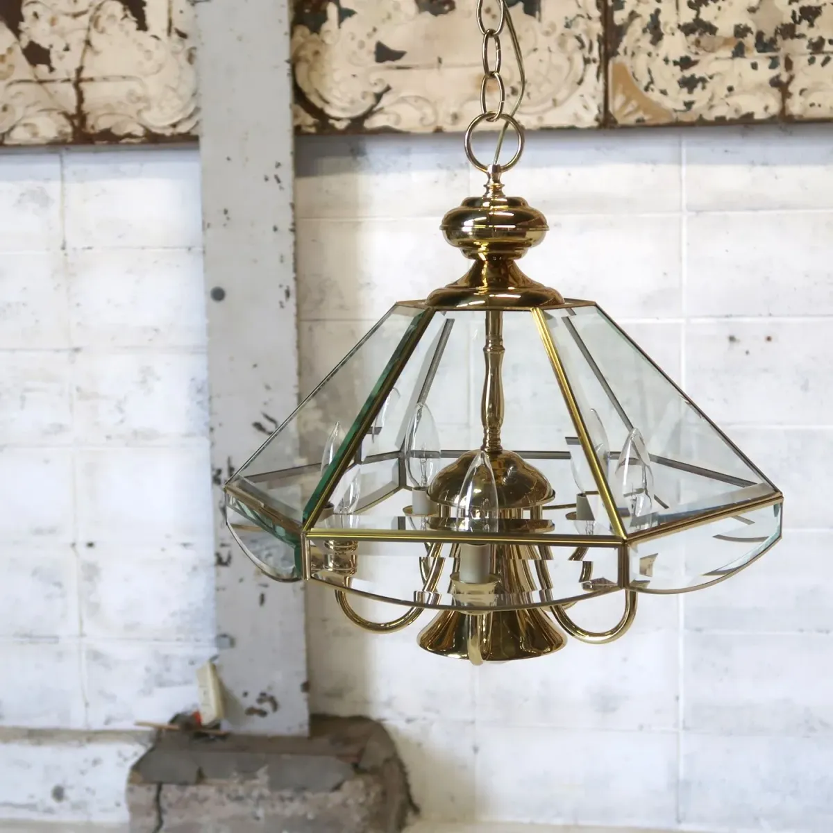 ステンドグラス キャンドルランプ 6灯