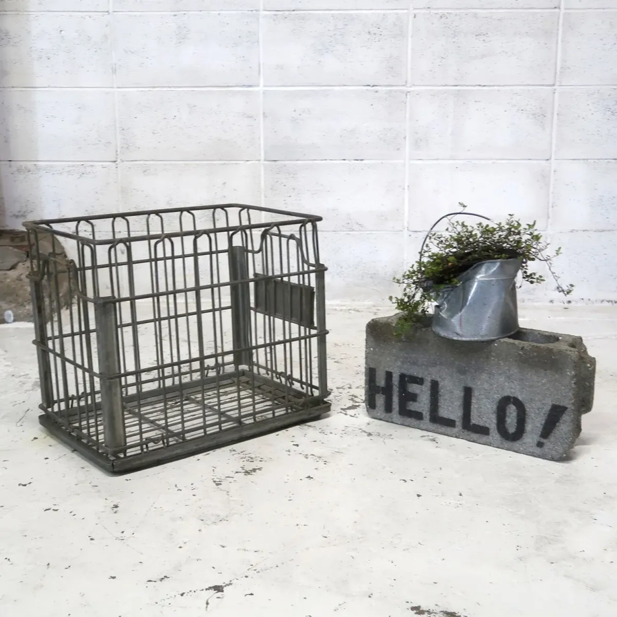 CARNATION ビンテージ ワイヤーバスケット