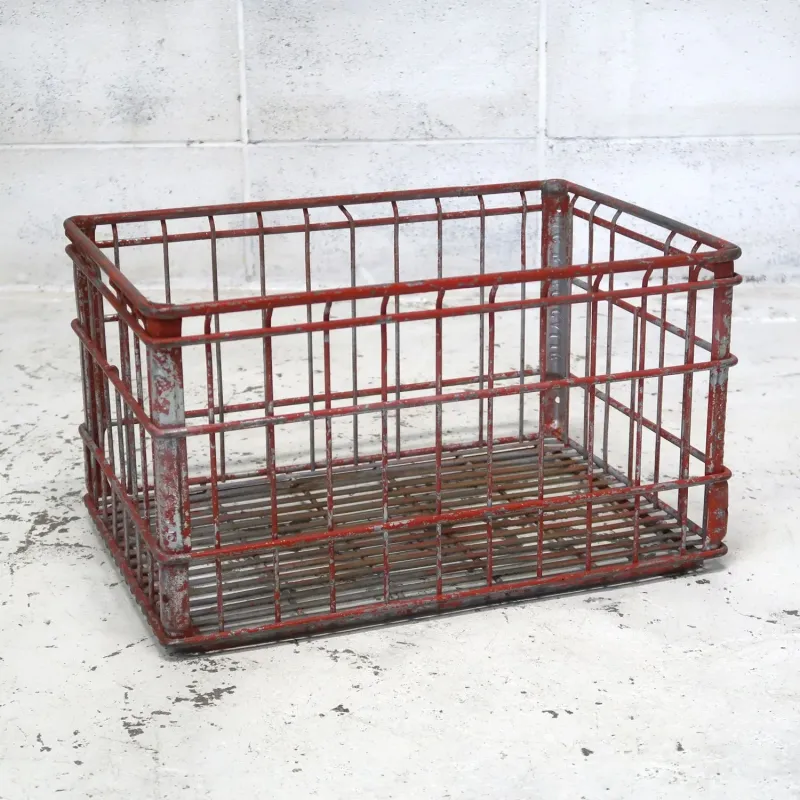 ビンテージ ワイヤーバスケット