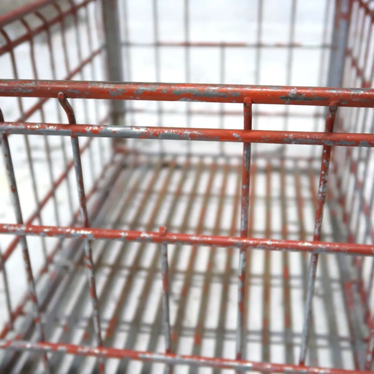 ビンテージ ワイヤーバスケット