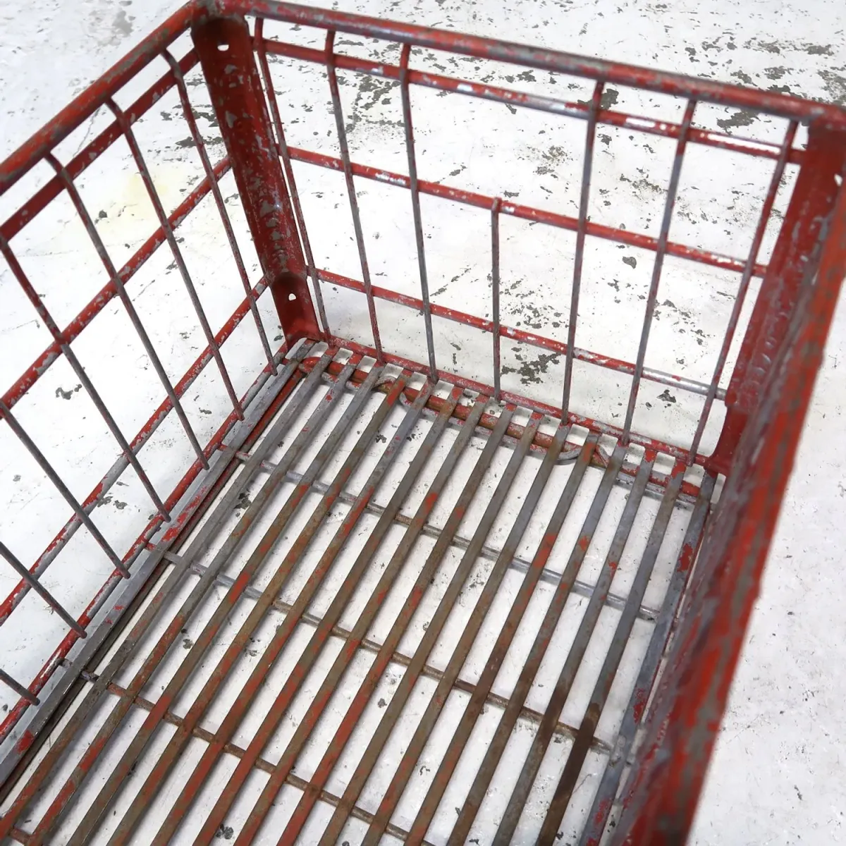 ビンテージ ワイヤーバスケット