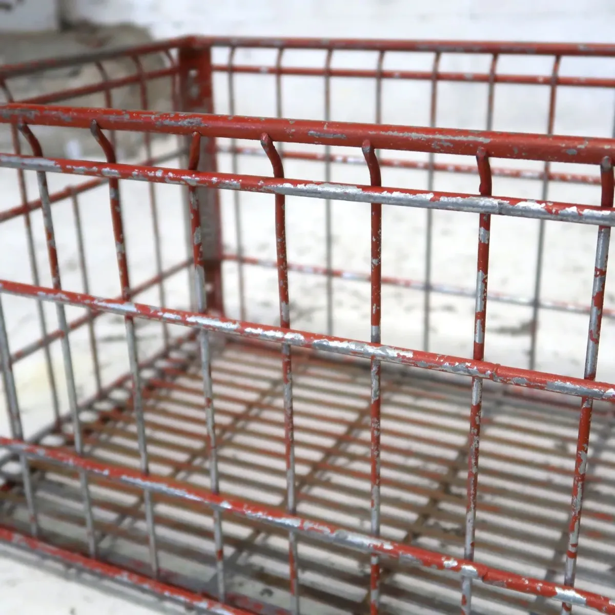 ビンテージ ワイヤーバスケット