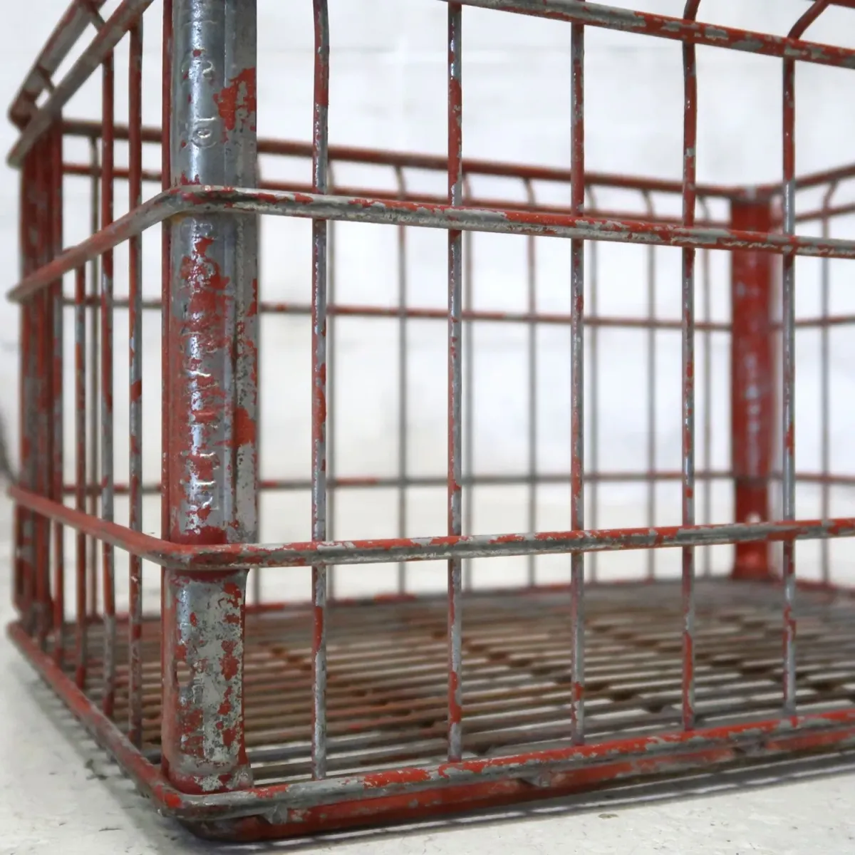 ビンテージ ワイヤーバスケット