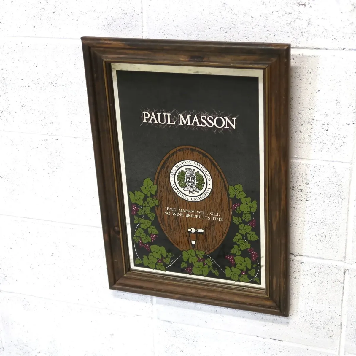 PAUL MASSON ビンテージ パブミラー