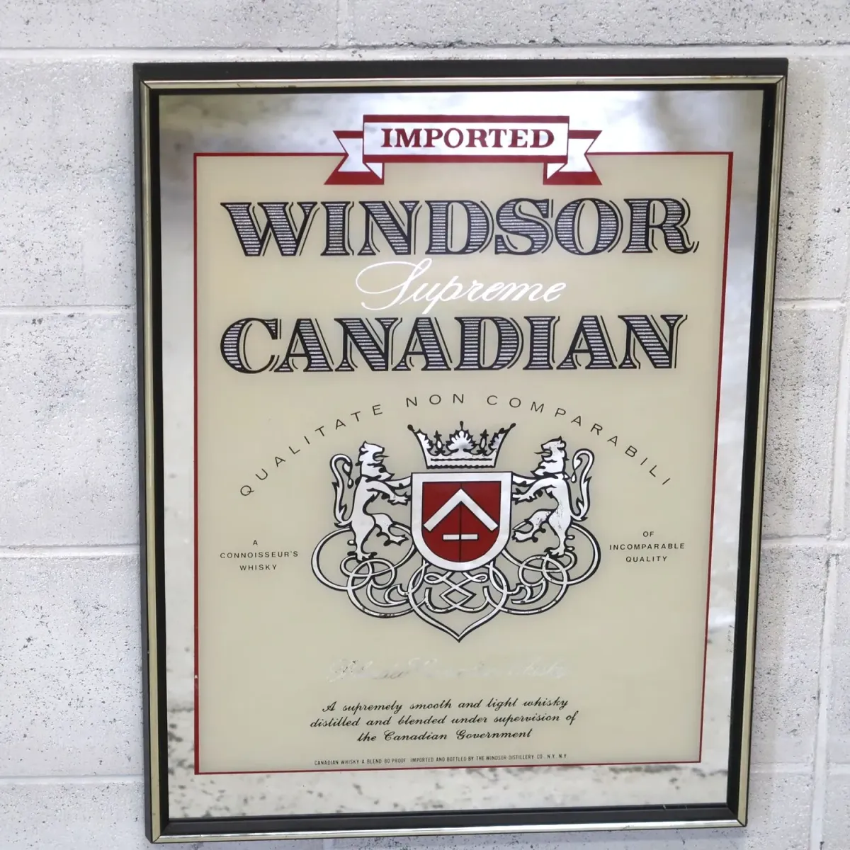 WINDSOR CANADIAN ビンテージ パブミラー