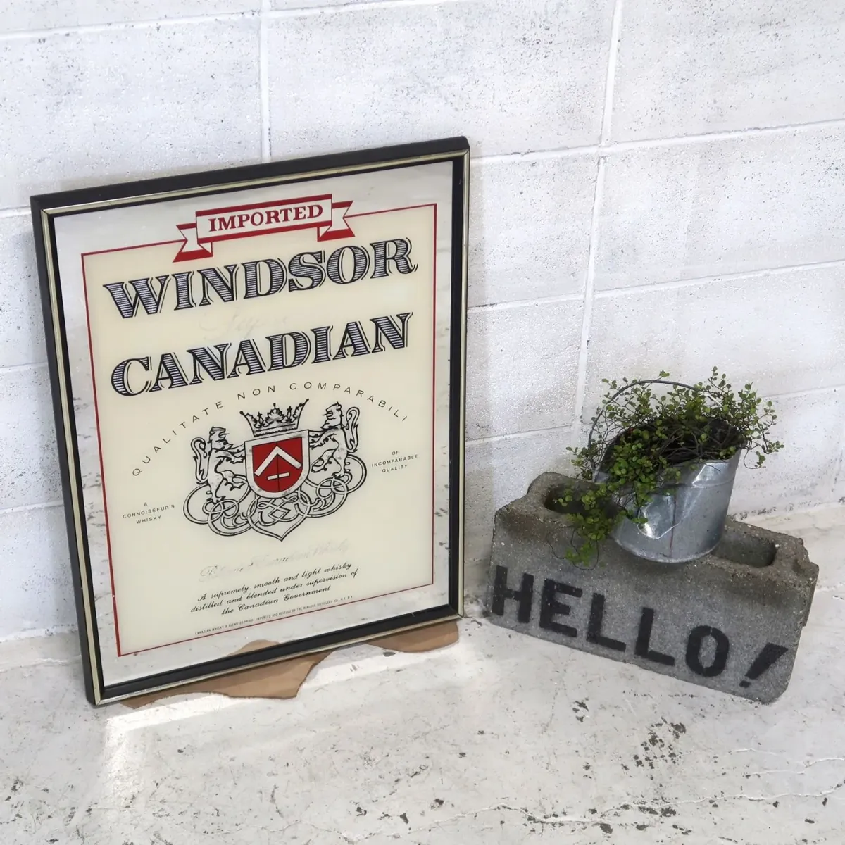 WINDSOR CANADIAN ビンテージ パブミラー