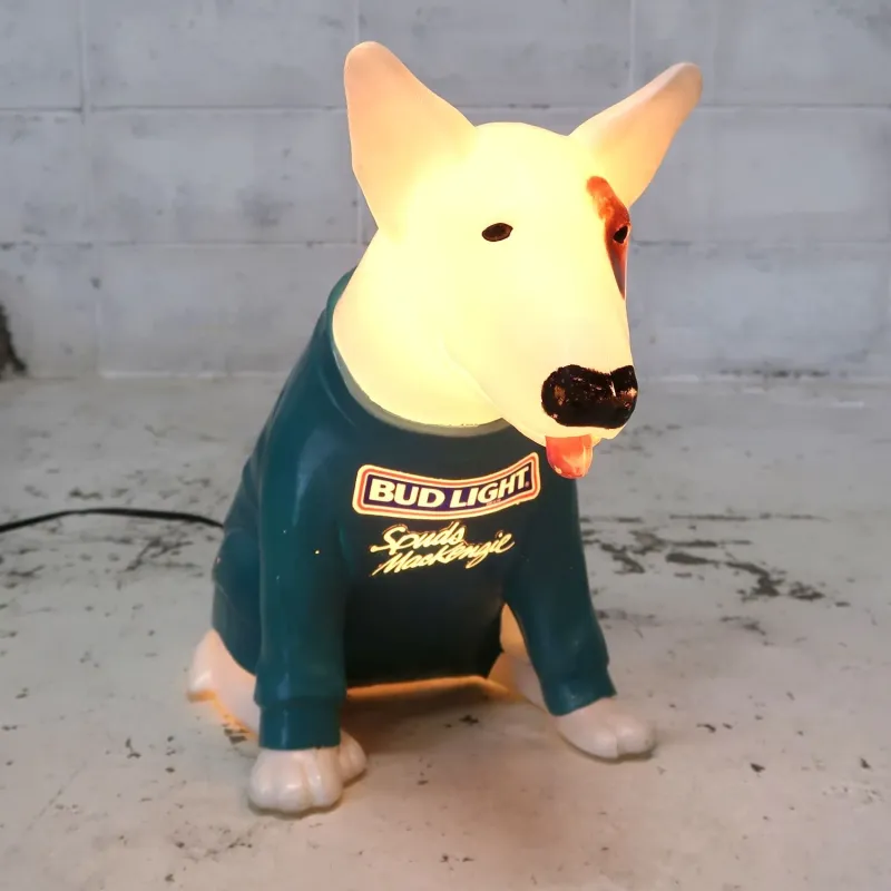 80's BUD LIGHT バド犬ライトサイン Spuds Mackenzie