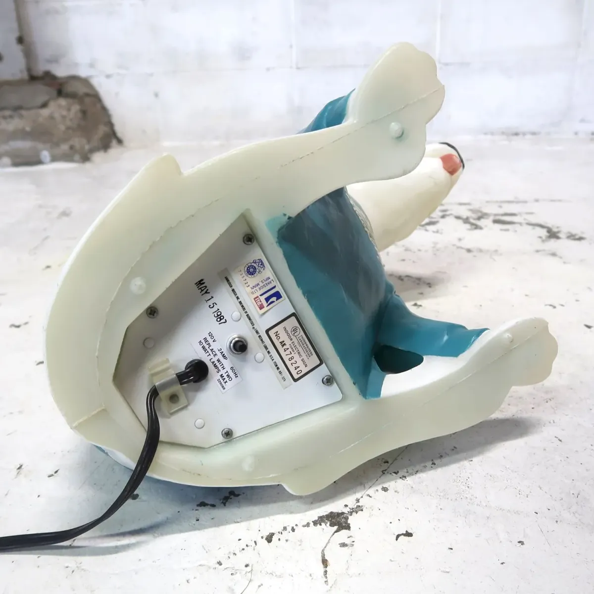 80's BUD LIGHT バド犬ライトサイン Spuds Mackenzie