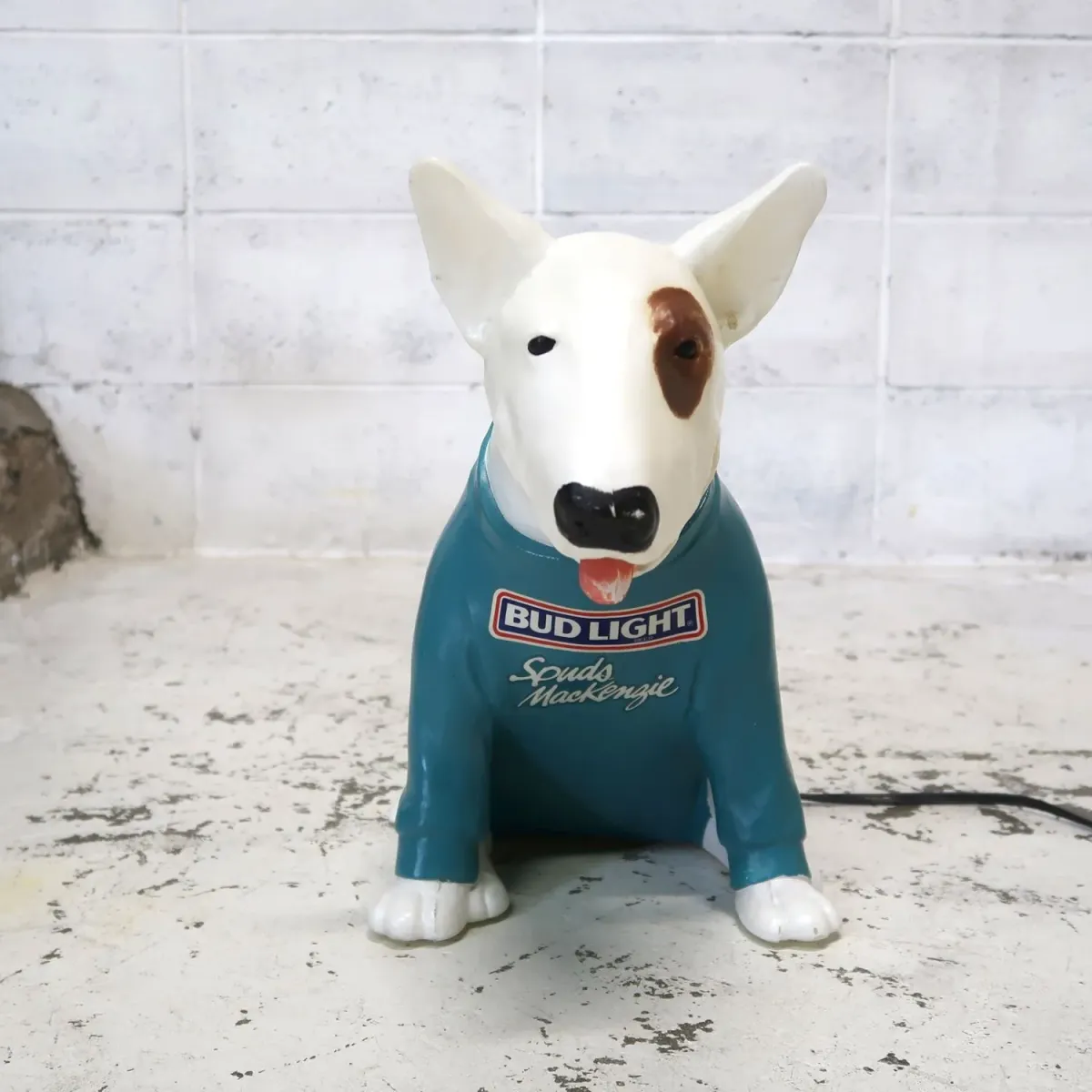 80's BUD LIGHT バド犬ライトサイン Spuds Mackenzie