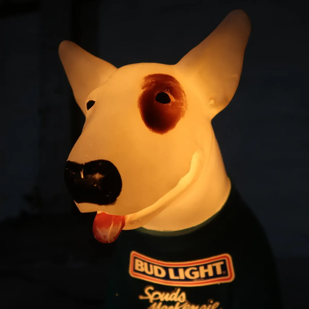 80's BUD LIGHT バド犬ライトサイン Spuds Mackenzie