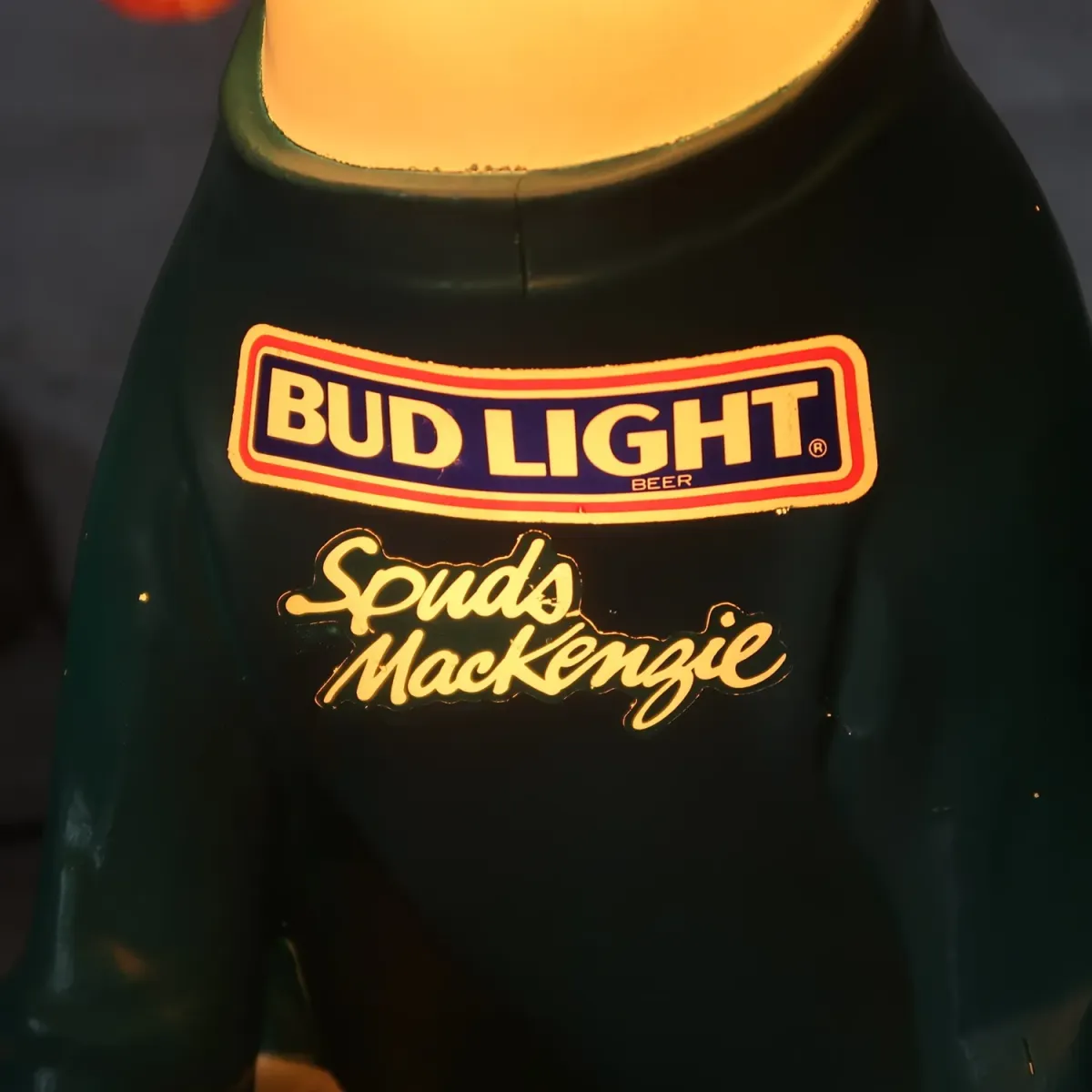 80's BUD LIGHT バド犬ライトサイン Spuds Mackenzie
