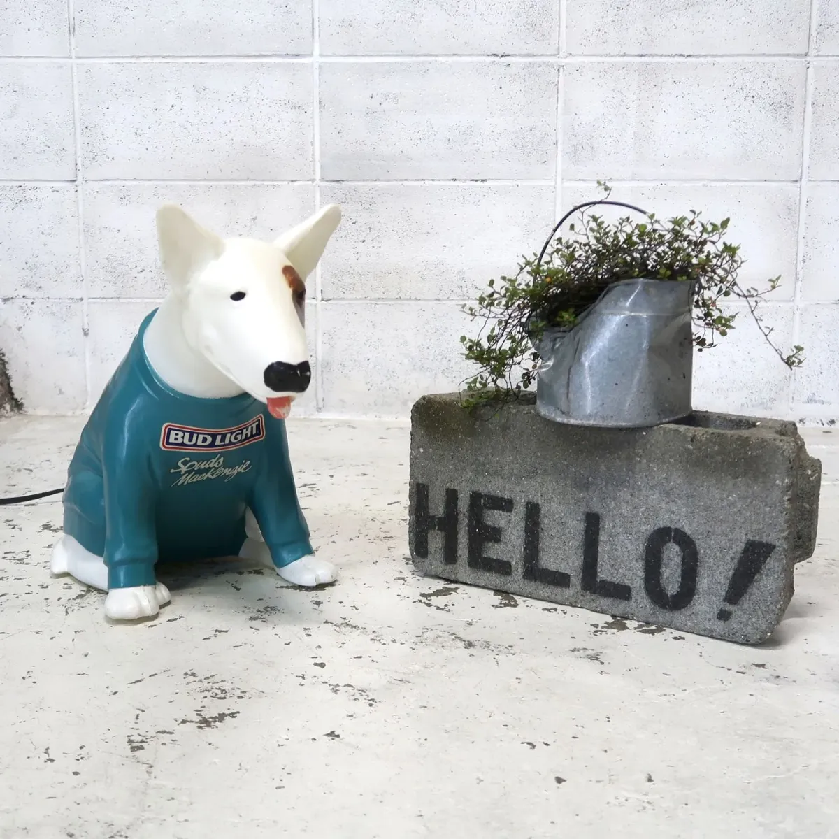 80's BUD LIGHT バド犬ライトサイン Spuds Mackenzie