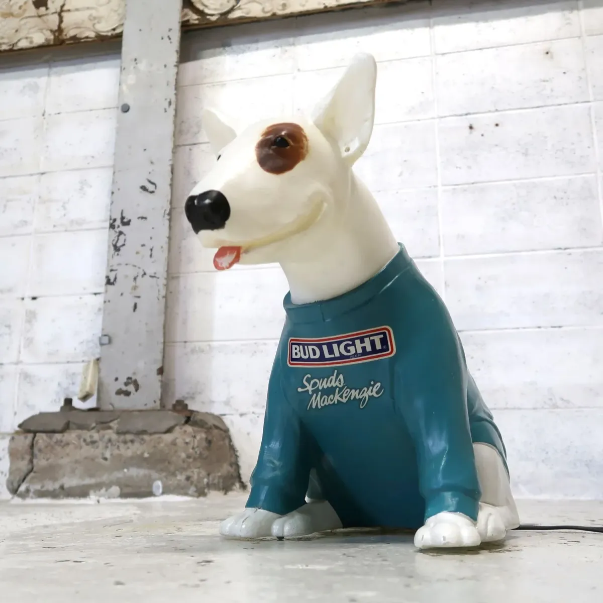 80's BUD LIGHT バド犬ライトサイン Spuds Mackenzie