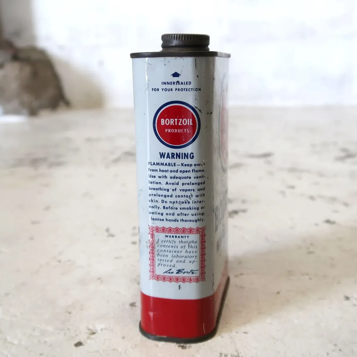 BORTZOIL ビンテージ オイル缶